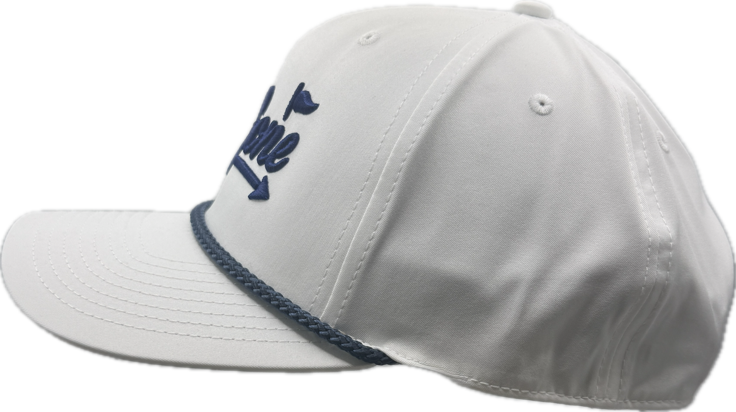 Navy on White Roped Hats