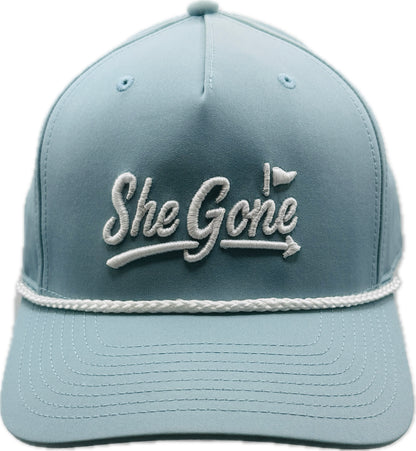 Light Blue Roped Hat