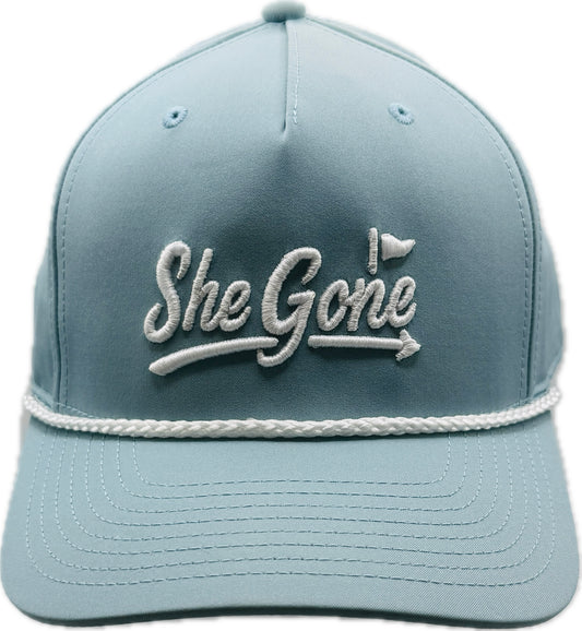 Light Blue Roped Hat