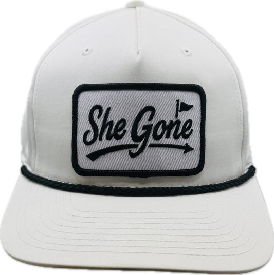 White on White Roped Hat