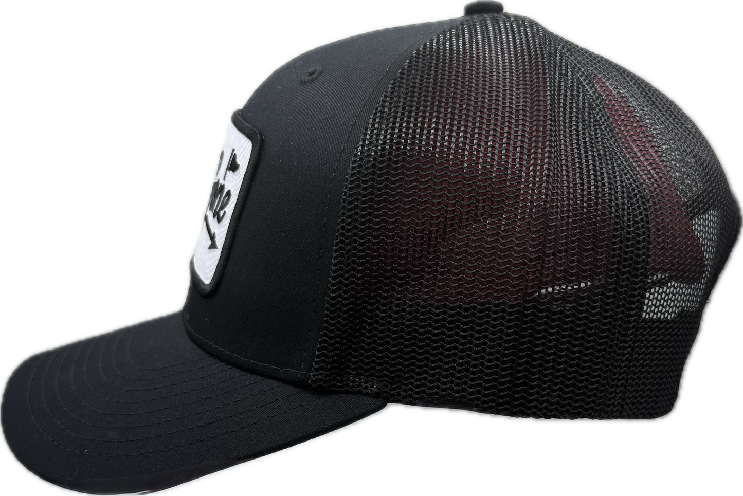 White on Black Trucker Hat
