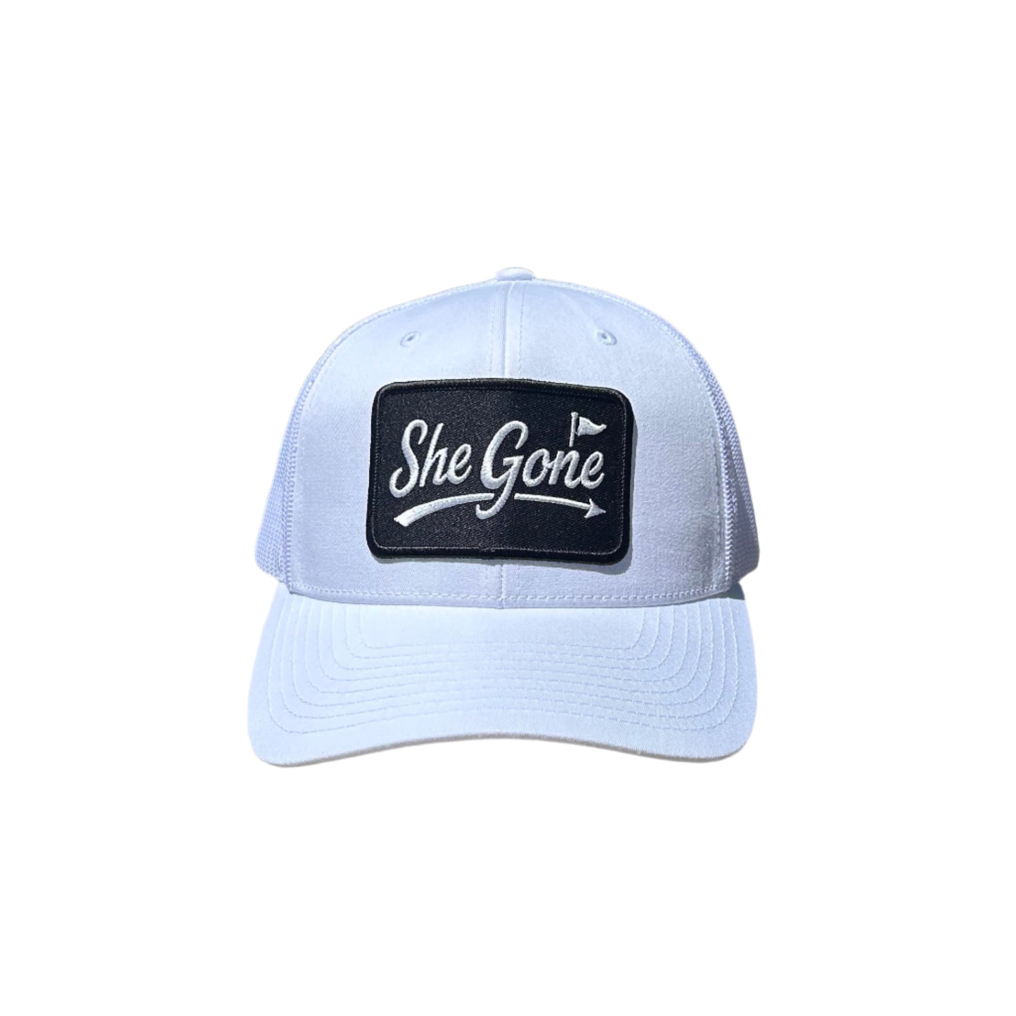 Black on White Trucker Hat