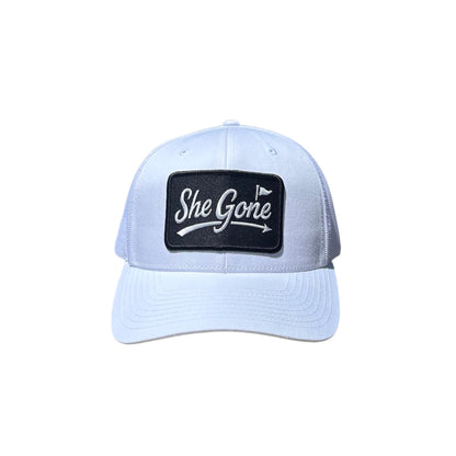 Black on White Trucker Hat