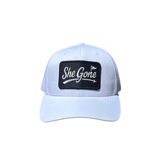 Black on White Trucker Hat