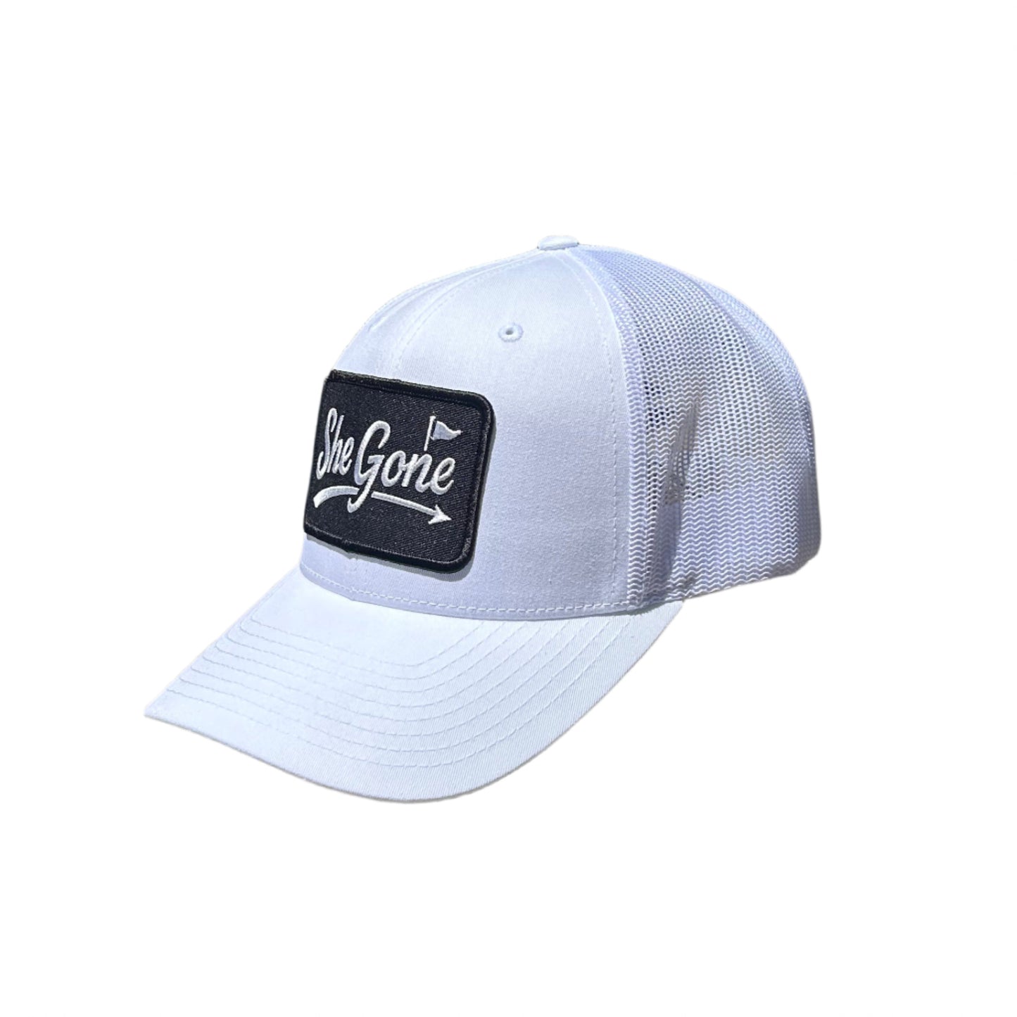 Black on White Trucker Hat