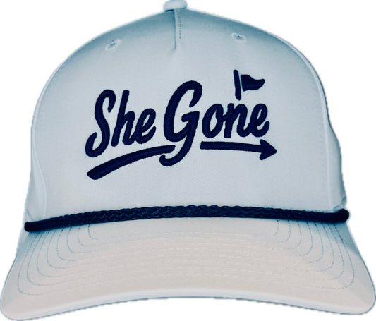 Very Light Blue Roped Hat