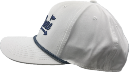 Navy on White Roped Hats